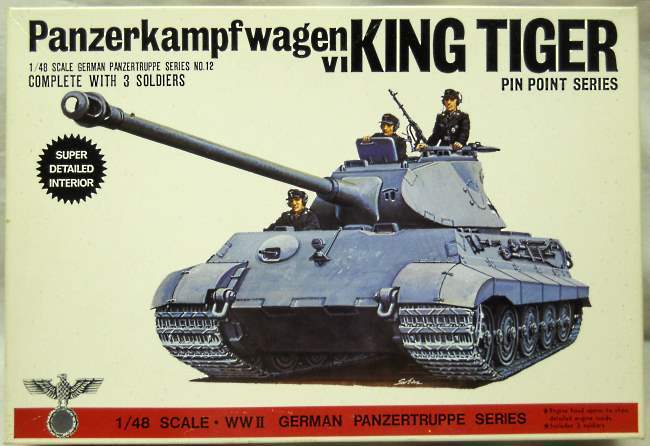 Bandai 1/48 Panzerkampfwagen Panzer VI King Tiger, 8241 plastic model kit